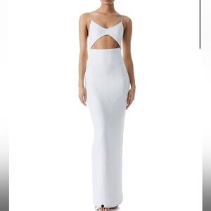 Alice and Olivia whiy sequin dress size small